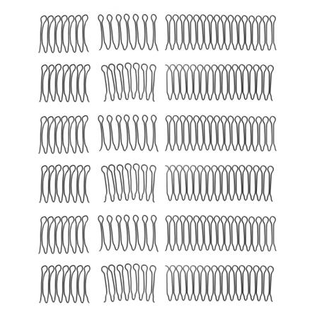 3 Sæt Twist Hårklips Kam Moderne Vandafvisende Elastisk Anti-Proof Metaltråd Hårkam