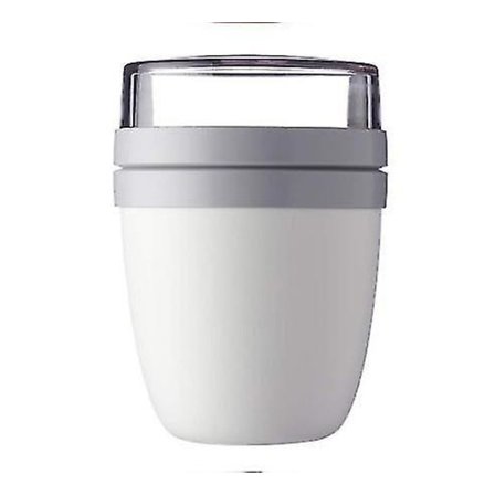Madpakke Kop Bærbar Rejse Udendørs Opbevaringskop Hvid