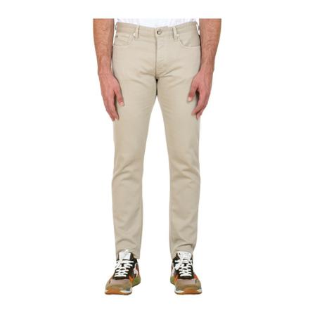 Emporio Armani Skinny Byxor beige, Herr Byxor, Herr, Storlek: W34 L32