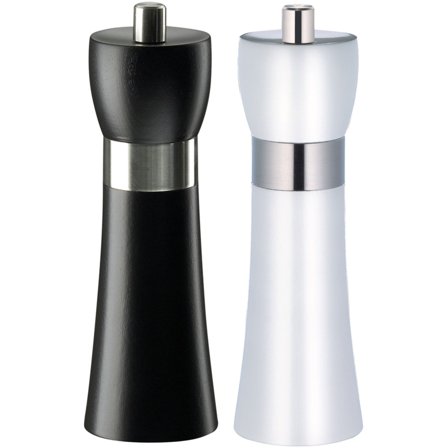 Zassenhaus Hamburg Krydderkvern Sett 2-pack 18 cm Hvit/Svart' - 'Hvit og sort