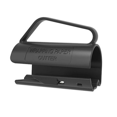 Gavepapirrulle Skærer Gavepapir Rulle Skærer med Håndtag Push Cut Værktøj Nem Glidende Wrap Holder Dispenser Klemme
