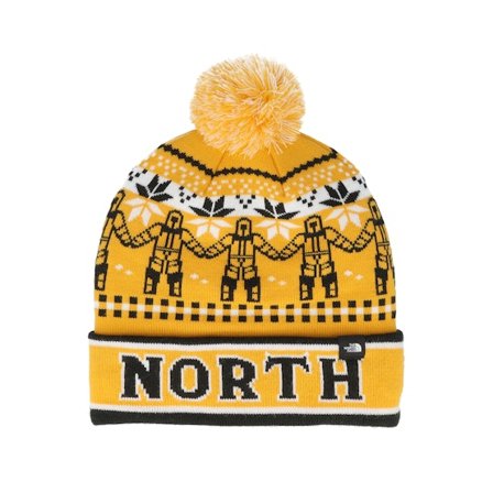 The North Face - Geel pom Beanie - Ski Tuke Yellow Pom @ Hatstore
