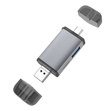 Usb 2.0-kortläsare Typ-c Micro-usb Tf U-disk Bärbar läsare