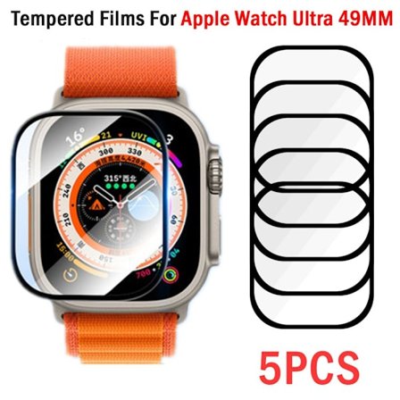 5 kpl karkaistua lasikalvoa Apple Watch Ultralle 49 mm 5Pcs