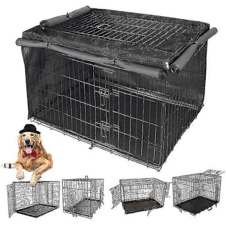 Vahva suojapeite sisäkoiran häkkiin, valonkestävä monitoiminen koiran häkki, 420d Oxford-kangasmateriaali (ilman koiran häkkiä) (956161cm)