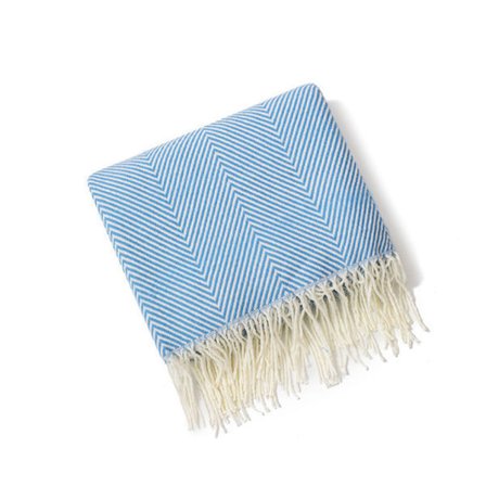 Mysig filt, överkast, soffa, ullfilt, filt, pläd, sofffilt, fluffig sofffilt, merinoullfilt, fluffig varm filt blå 130*220cm