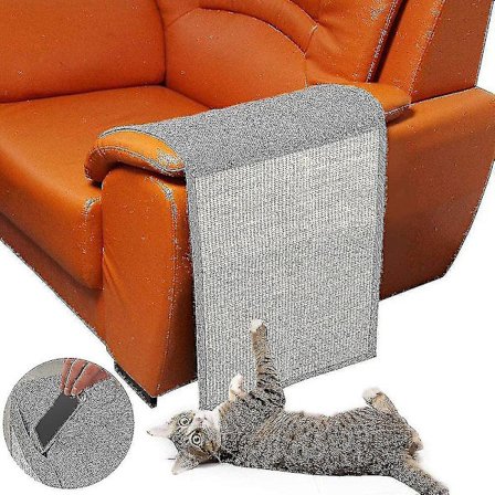 Kattklösmatta, naturlig sisal soffskydd för katter, kattskrapskydd för att förhindra möbelskador, kattsoffskydd skyddar husdjursskrapor