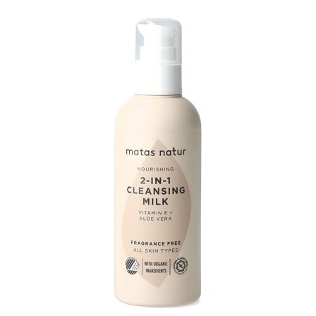 Matas Natur 2-in-1 Cleansing Milk 200 ml, Skincare, Renseprodukter, Rens & Vask