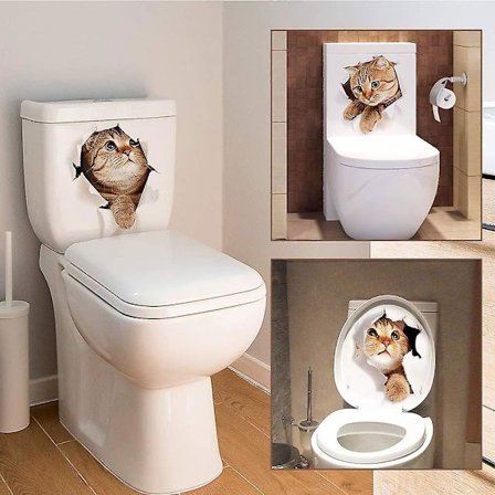 3 kpl söpöä kissaa seinätarraa 3D-seinämaalaus irrotettava 3D-seinätarra makuuhuoneen sisustukseen