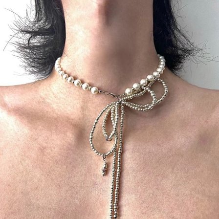 Street culture design, exklusivt halsband, nyckelbenskedja, flerlagers choker