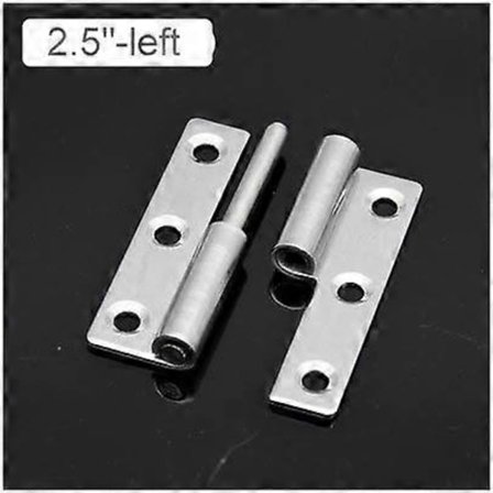 4 stk. aftagelige hængsler, 304 rustfrit stål 1,5/2/2,5 tommer, mekanisk udstyrshængsel, aftageligt, marine hardware tilbehør 2,5 venstre