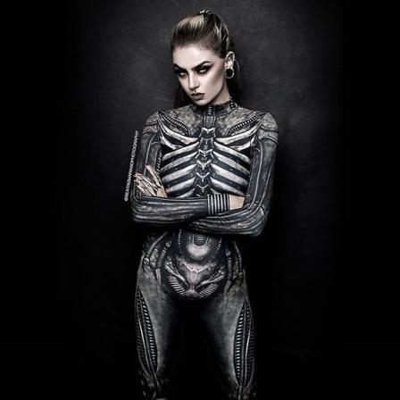 Kostume Kvinder Sexet Sci Fi Halloween Kostume Bedste Skræmmende Kvinder black XL