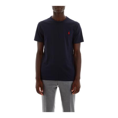 Polo Ralph Lauren slim fit t-shirt with logo , Blauw , Heren , Maat: M