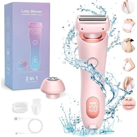 Glide Pro 3.0 Barberhøvel, Dusk Barberhøvel for Kvinner, Dusk Glide Pro 3.0 Barbermaskin, Duskofficial - 2 i 1 Elektrisk Silk Glide Pro Barbermaskin, 