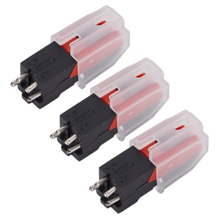 Antikt Vinylspelar Nål 3-pack, Aluminium Stylus Ersättning för Skivspelare LP, Vinyl Grammofon Stylus, Kompatibel med De Flesta Skivspelare