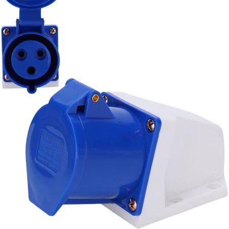 Yksivaiheinen pistorasia, 3-napainen teollisuusvirtapistorasia, 32A 220-250V räjähdyssuojattu avoin asennus generaattoripistorasia teollisuudelle ja 