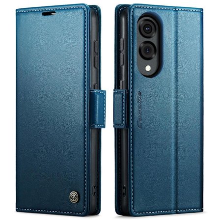 (Til Samsung A56 5G) Læderpung etui med skjulte kortlommer og RFID-beskyttet slankt design