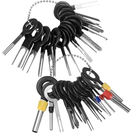 41 Deler Bil Opplåsingsverktøy, Auto Terminal Fjerningsverktøysett, Bilkabelkobling Fjerning, Bil Elektrisk Ledningskrympekontakt Pin Uttrekkssett