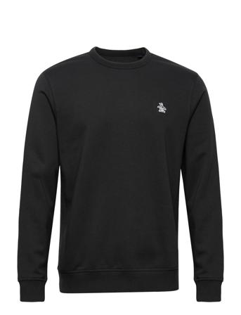 L/S Sticker Pete Fle Sweat-shirt Genser Svart Original Penguin
