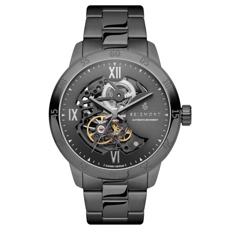 Dante II | Montre squelette couleur gris gunmetal pour hommes - Montres squelettes - pour Hommes - Seizmont