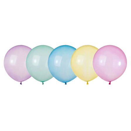 Store Runde Rainbow Crystal Ballonger Mix