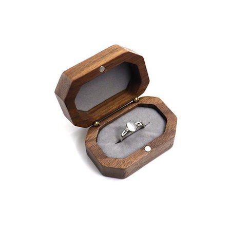 Smykkeskrin Ring Oppbevaringsboks GRÅ