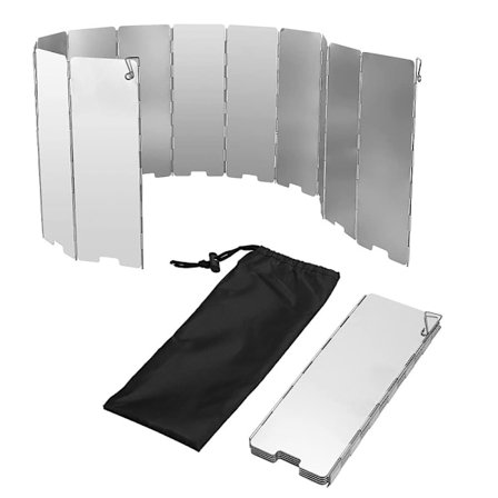 Campingspis Vindruta - 12 Plattor Fällbar Spis Vindskydd