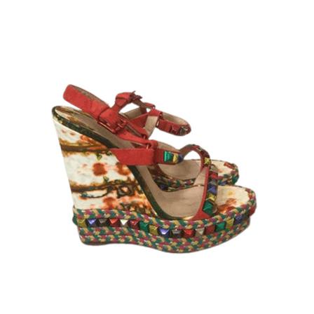 Christian Louboutin Pre-owned pre-owned Leather Sandaler inbo, Dame Vintage Sko, Størrelse: 38 EU