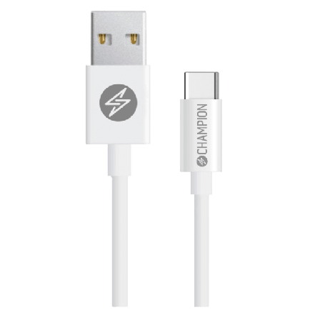 Champion Nordic Usb-a Till Usb-c Kabel 2m Övriga tillbehör Vit 2 m