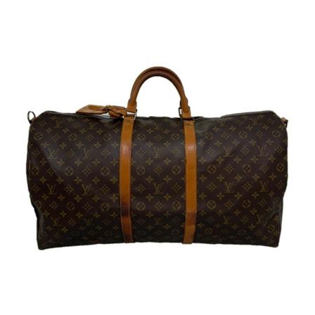 Louis Vuitton Vintage Pre-owned Keepall Bandouliere Monogram Taske Brun, Dame Vintage Tasker, Størrelse: ONE Size