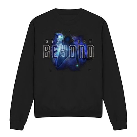 Star Trek Beyond Unisex Vuxen Galaxy Sweatshirt S Svart