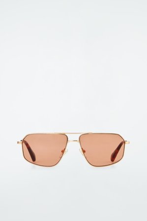 COS Femme Vista Sunglasses - Aviator in Doré