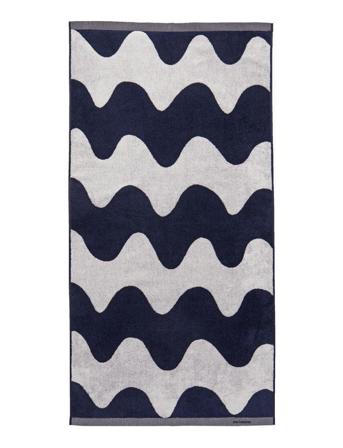 Lokki Bath Towel Home Textiles Bathroom Textiles Towels & Bath Towels Beach Towels Sininen Marimekko Home