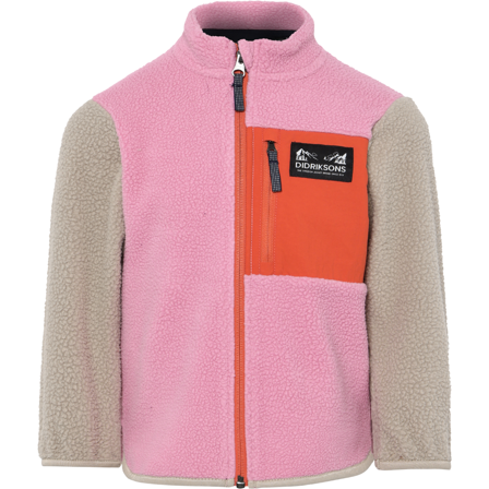 Didriksons Anten Kids Fullzip Light Heather Pink