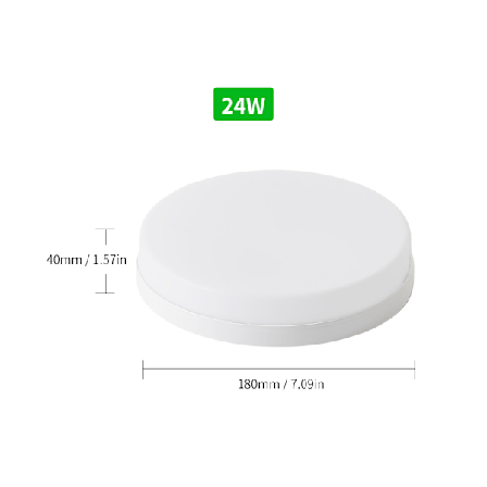 Taklampe Rund Enkel å Installere Innfelt LED Taklampe for Kjøkken Gang Balkong Kontor