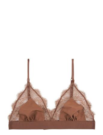 Love Lace Lingerie Bras & Tops Soft Bras Triangle Bras Brun Love Stories