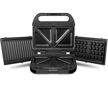 Andersson-Sandwich iron-3-i-1 sandwichgrill for smørbrød, vafler og panini-Cooking-Toastjern