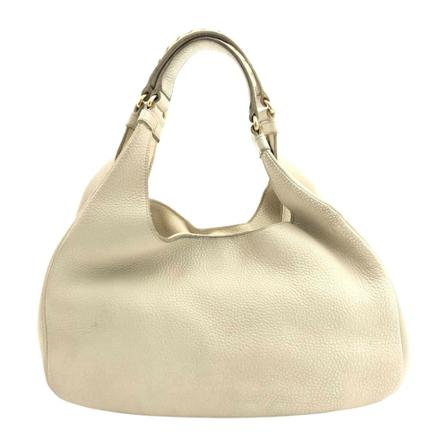 Bottega Veneta Vintage, Pre-owned Large Shoulder Bag Wit, Dames, Maat:ONE Size,leer