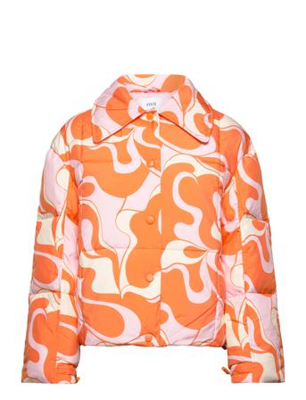 Enbubble Jacket Aop 6775 Vuorillinen Takki Topattu Takki Monivärinen/Kuvioitu Envii