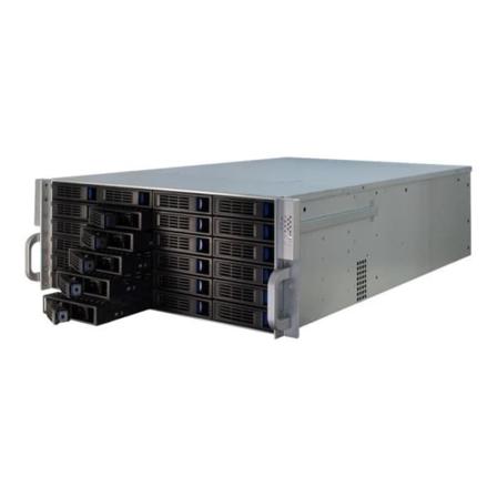 Inter-Tech IPC 4U-4424 rackmonterbart hölje - utökat ATX - 24 fack - 2 x USB 3.0