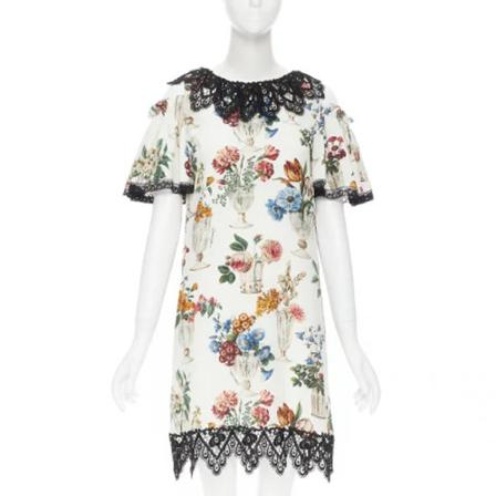 Dolce & Gabbana Pre-owned, Pre-owned Silk dresses Beige, Dames, Maat:S