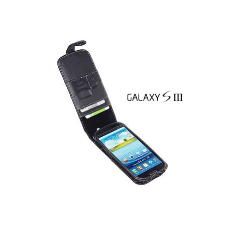Eksklusivt Ægte Læder flip mobilcover til Samsung Galaxy S3 i9300