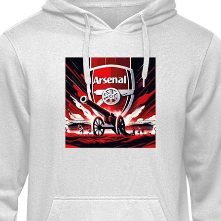 Hettegenser for Voksen | Komfortabel Arsenal Hettegenser grå L