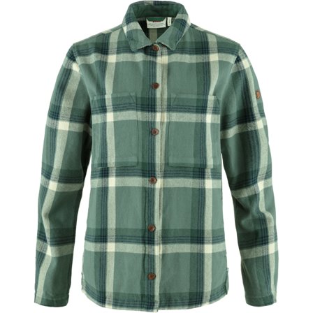 Fjällräven Singi Flannel OverChemise L - female - Patina Green-Deep Patina - Chemises