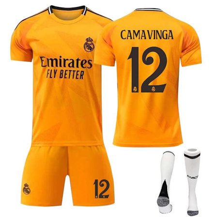 2425 Real Madrid bortatröja CAMAVINGA tröja med strumpor (bt)