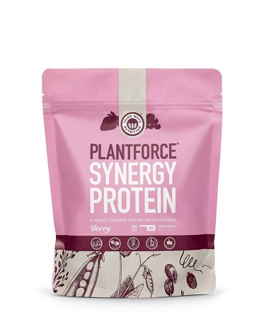 Plantforce Synergy Protein Vegansk Berry 400 g, Sport & Velvære, Protein & Energi, Proteinpulver