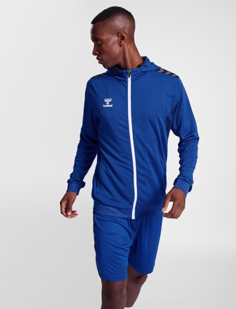 Hummel Hmlauthentic Pl Zip Hoodie - Blue - L