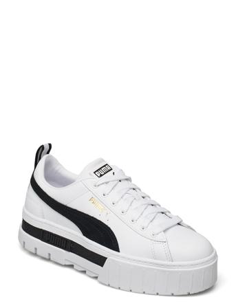 Mayze Lth Wn's Lave Sneakers Hvit PUMA