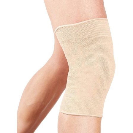 2 stk. knæbind lindrer knæsmerter, ligamentskader eller sportsskader, M beige