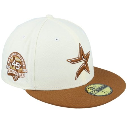 New Era - White fitted Gorra - Houston Astros 59FIFTY Weekend Smores Chrome/Brown Fitted @ Hatstore